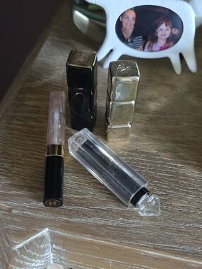 CHANEL Guerlain Lip Set in Black, Gold and Clear